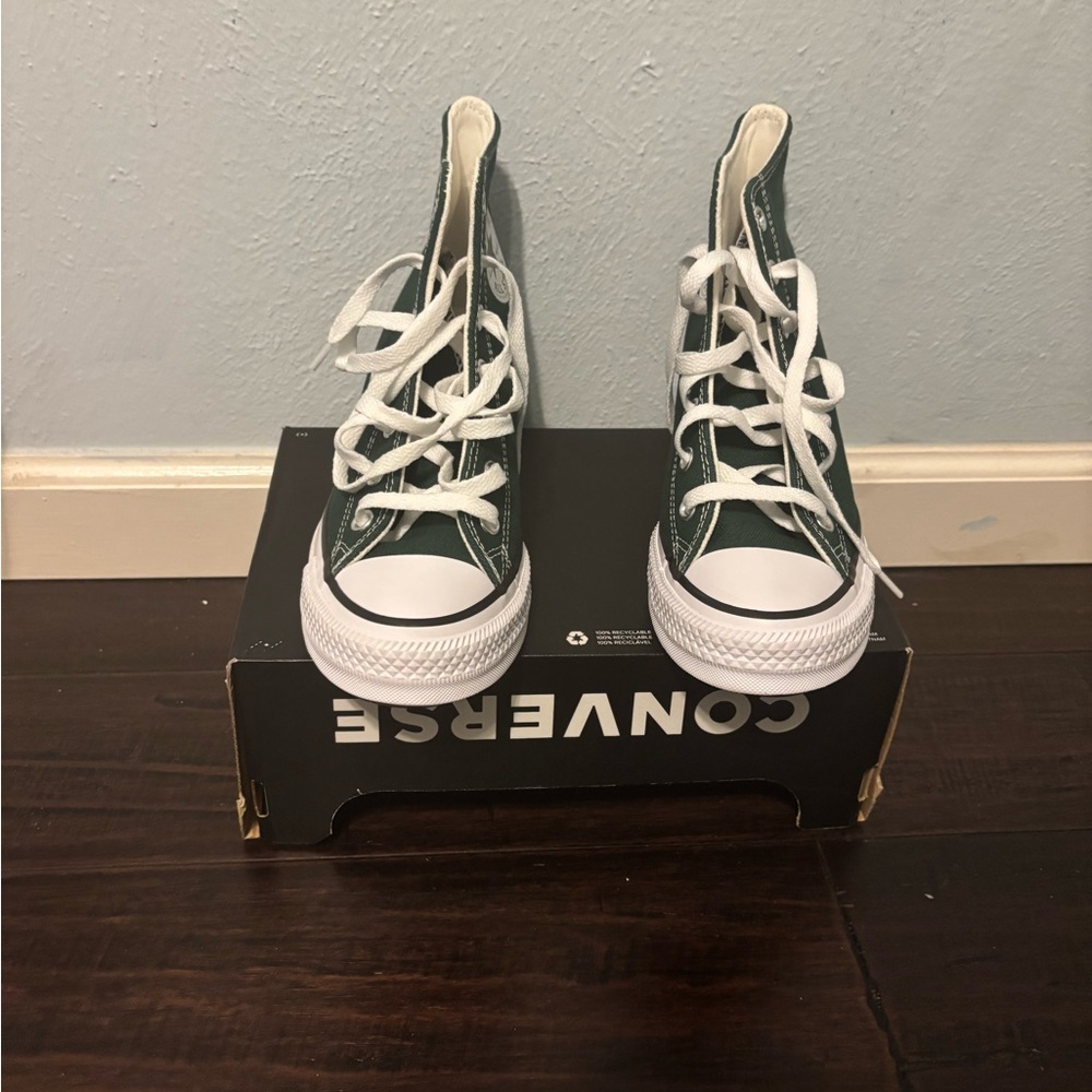 Converse Forest Green High-Tops - Picture 3 of 5